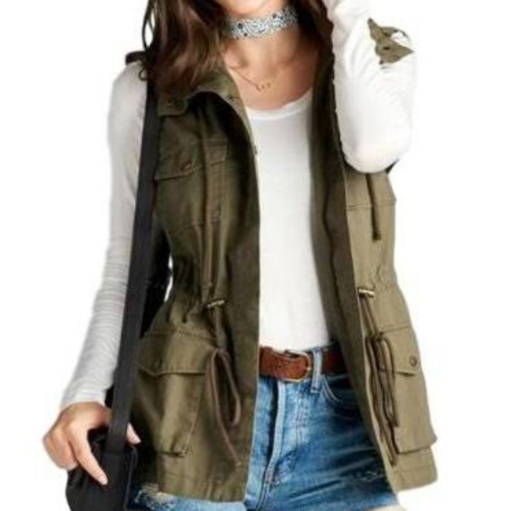 Old Navy Women's Cotton Cargo Utility Vest